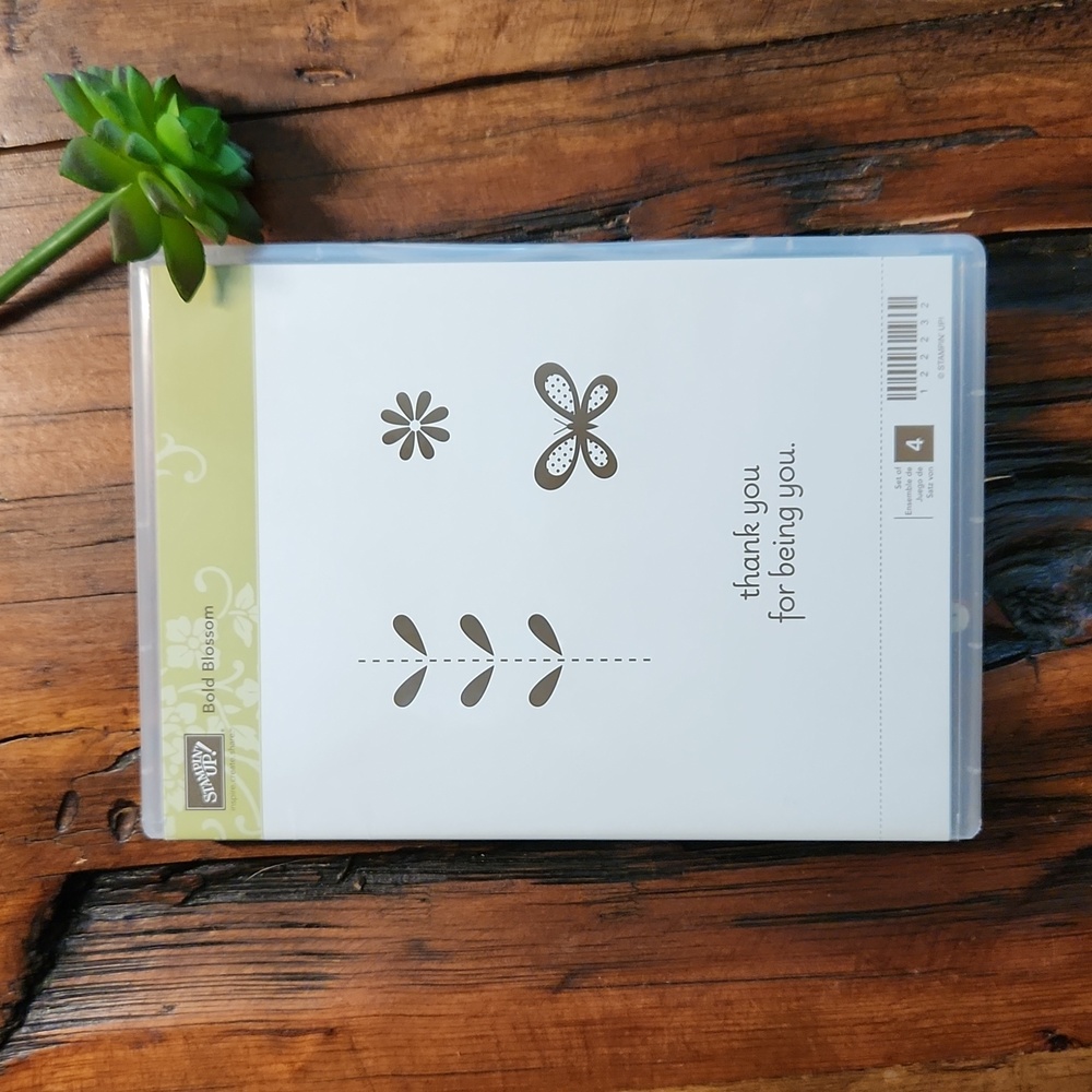 🚦3for$15🚦Stampin' Up - Bold Blossom Stamp set of 4